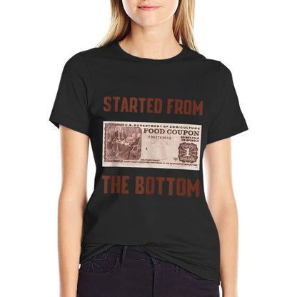 Started From Bottom Food Stamp Coupon Stars 1  Classic T-Shirt