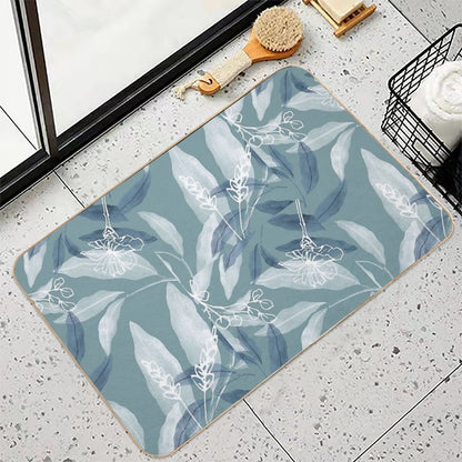 Minimalist Jungle Leaves Art  Versatile Bath Mat