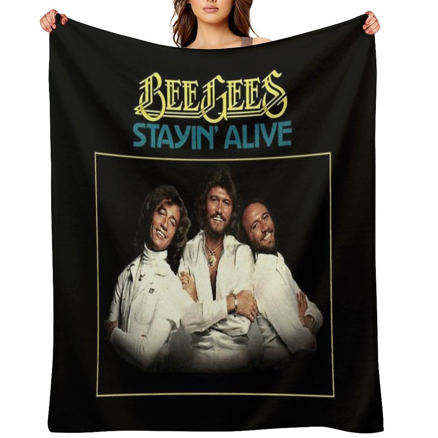 Stayin Alive Sustainable Throw Blanket