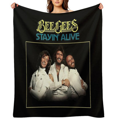 Stayin Alive Sustainable Throw Blanket