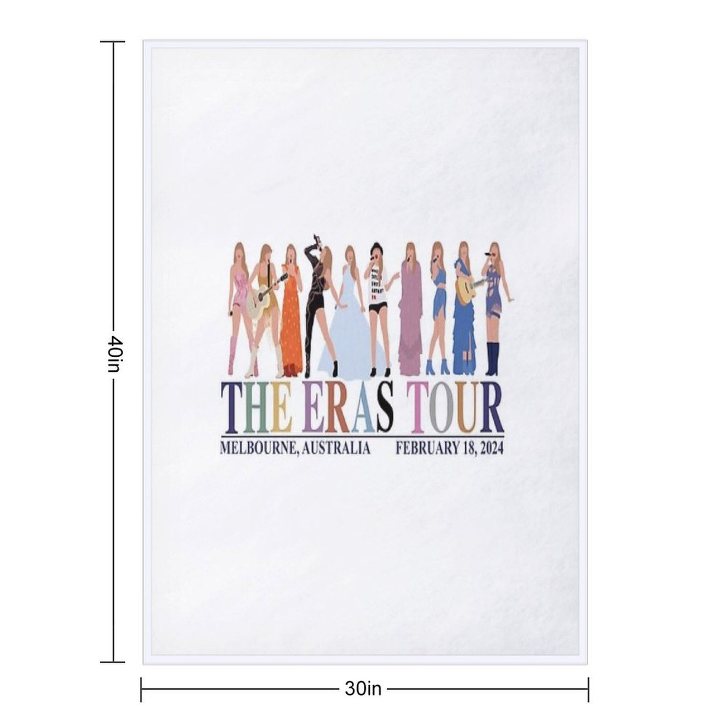 Eras Tour Outfits - Melbourne Night 3 Eco-conscious Throw Blanket