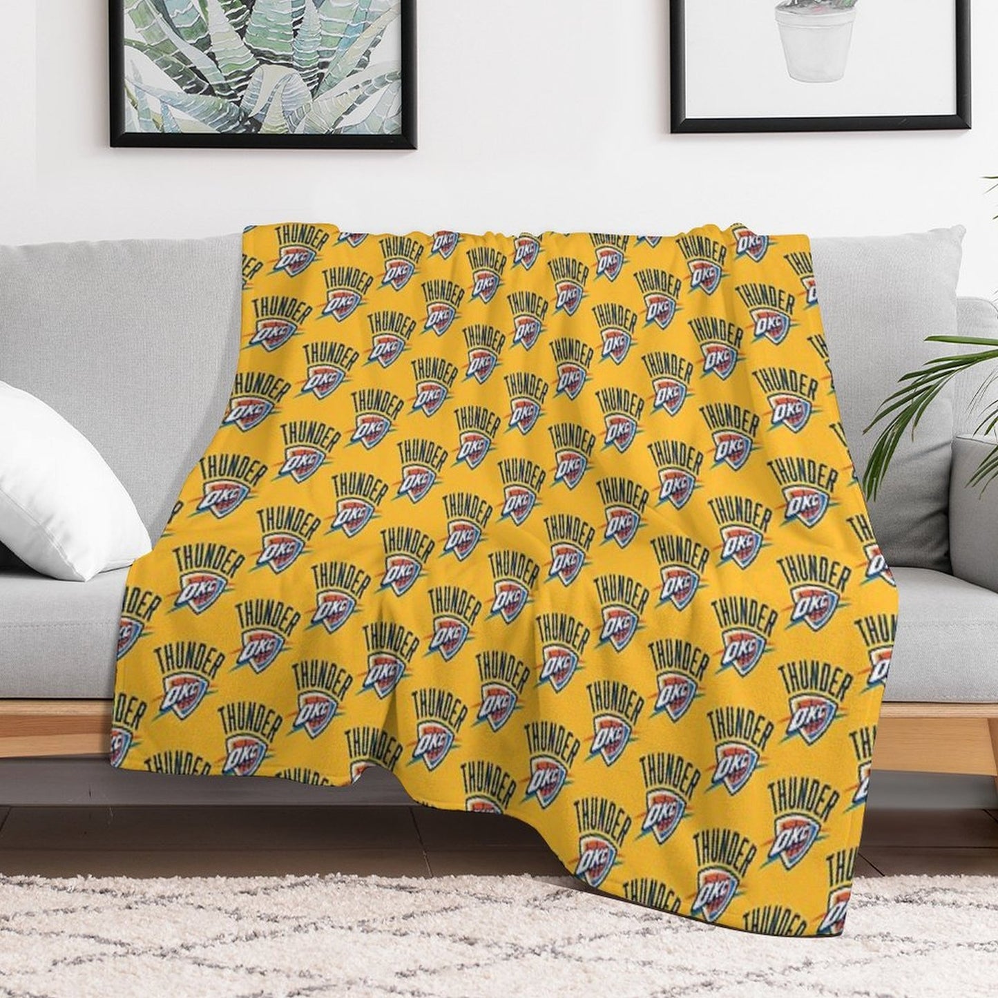 City-Thunder-icon Machine-washable Throw Blanket
