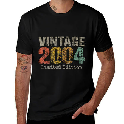 Vintage 2004 Limited Edition 21st Birthday Gifts 21 Year Old  Relaxed-fit T-Shirt