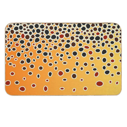 Brown Trout Skin  Fade-Resistant Bath Mat