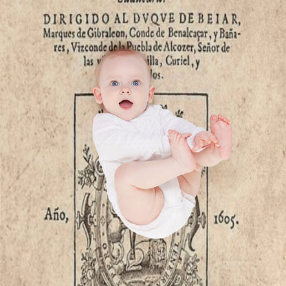 Cervantes, Don Quijote De La Mancha 1605 Travel-friendly Throw Blanket