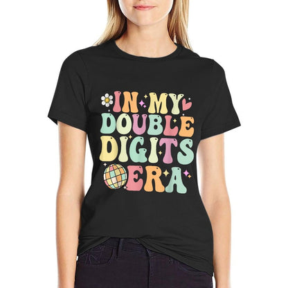 In My Double Digits Era Birthday Groovy Era For Women Girls  Affordable Price T-Shirt