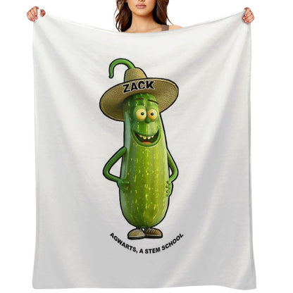 Zack Zucchini Wrinkle-free Throw Blanket