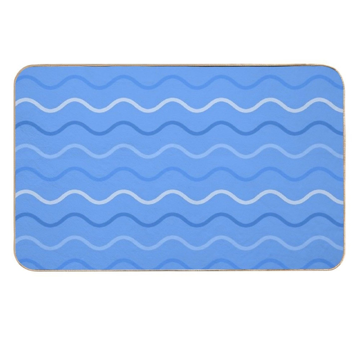 Curved Lines  Repositionable Bath Mat