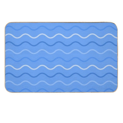 Curved Lines  Repositionable Bath Mat