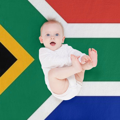South African Springboks Flag Velvety-soft Throw Blanket