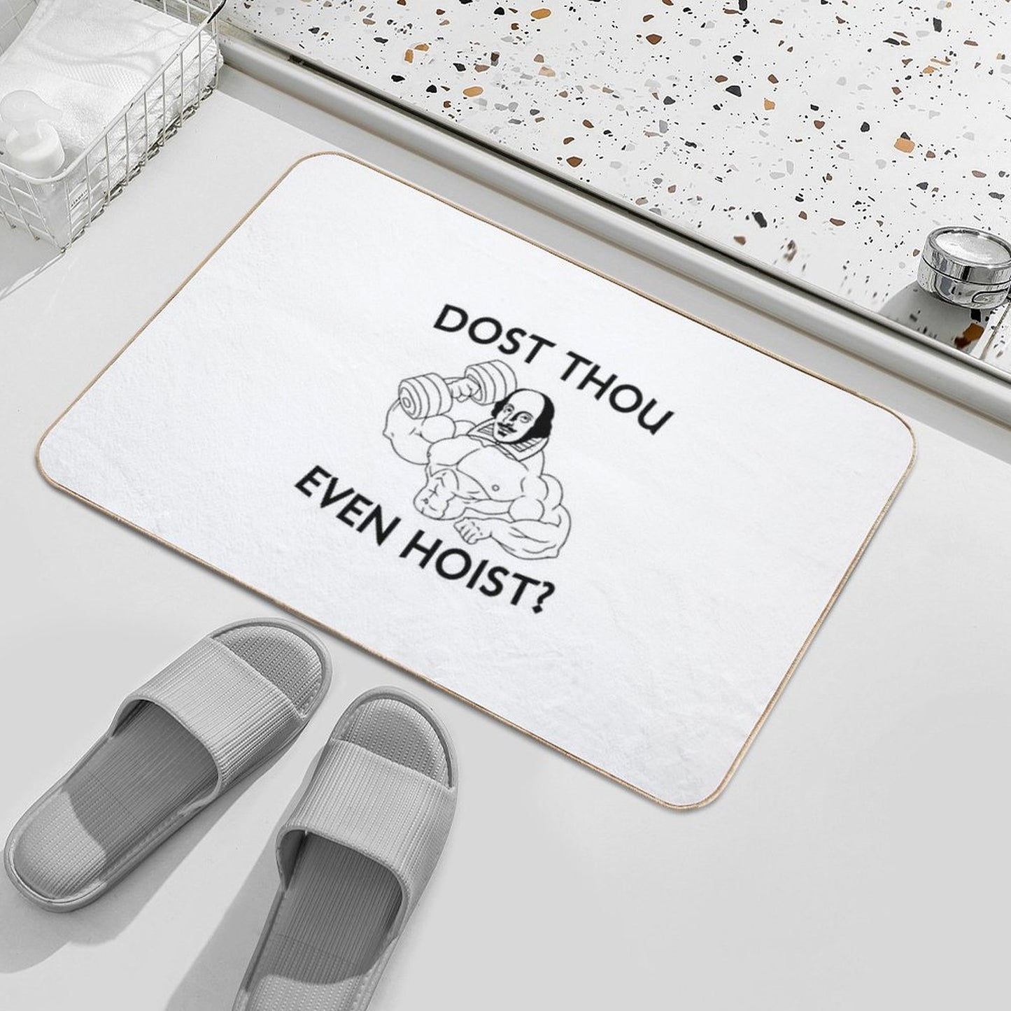 Dost Thou Even Hoist  Eco-Friendly Bath Mat