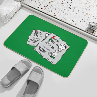 Little Nero's Pizza  Slip-Resistant Bath Mat