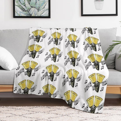 Handbells Music Premium Throw Blanket