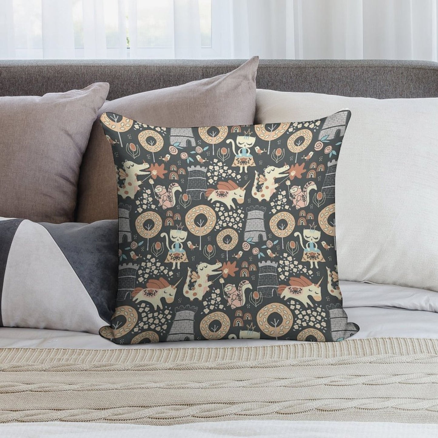 Animal Kingdom Soft Shrink-Resistant Throw Pillow