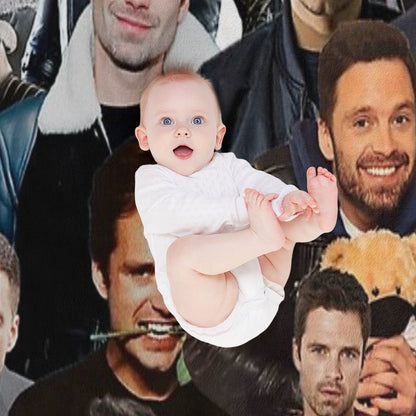 Sebastian Stan Photo Collage Quick-dry Throw Blanket