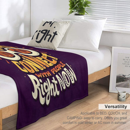 Not to Connect with People Compact Throw Blanket