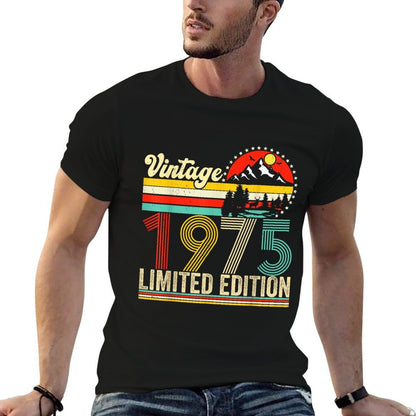 Vintage 1975 Limited Edition 50 Years Old 50th Birthday  Easy-care T-Shirt