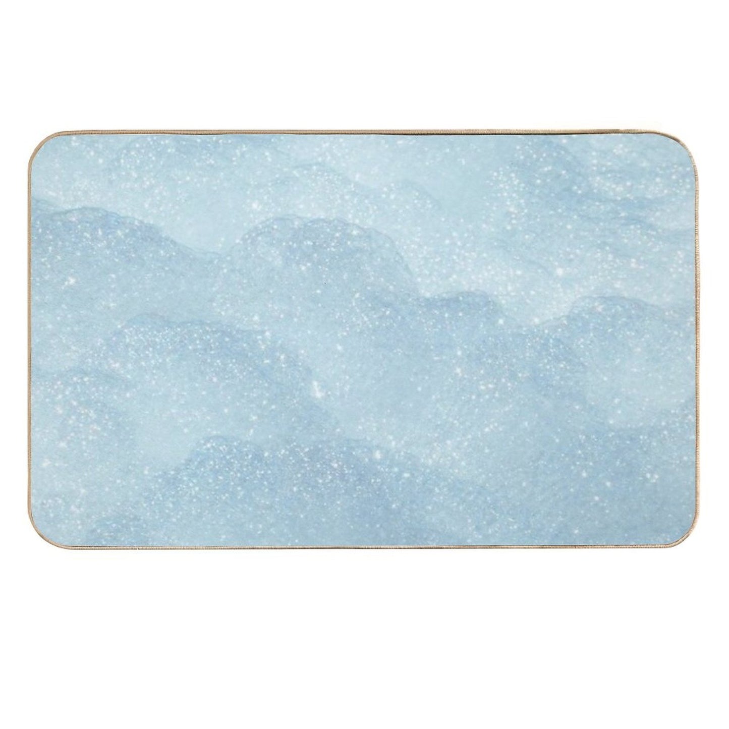 Comfy Snowstorm  Eco-Friendly Bath Mat