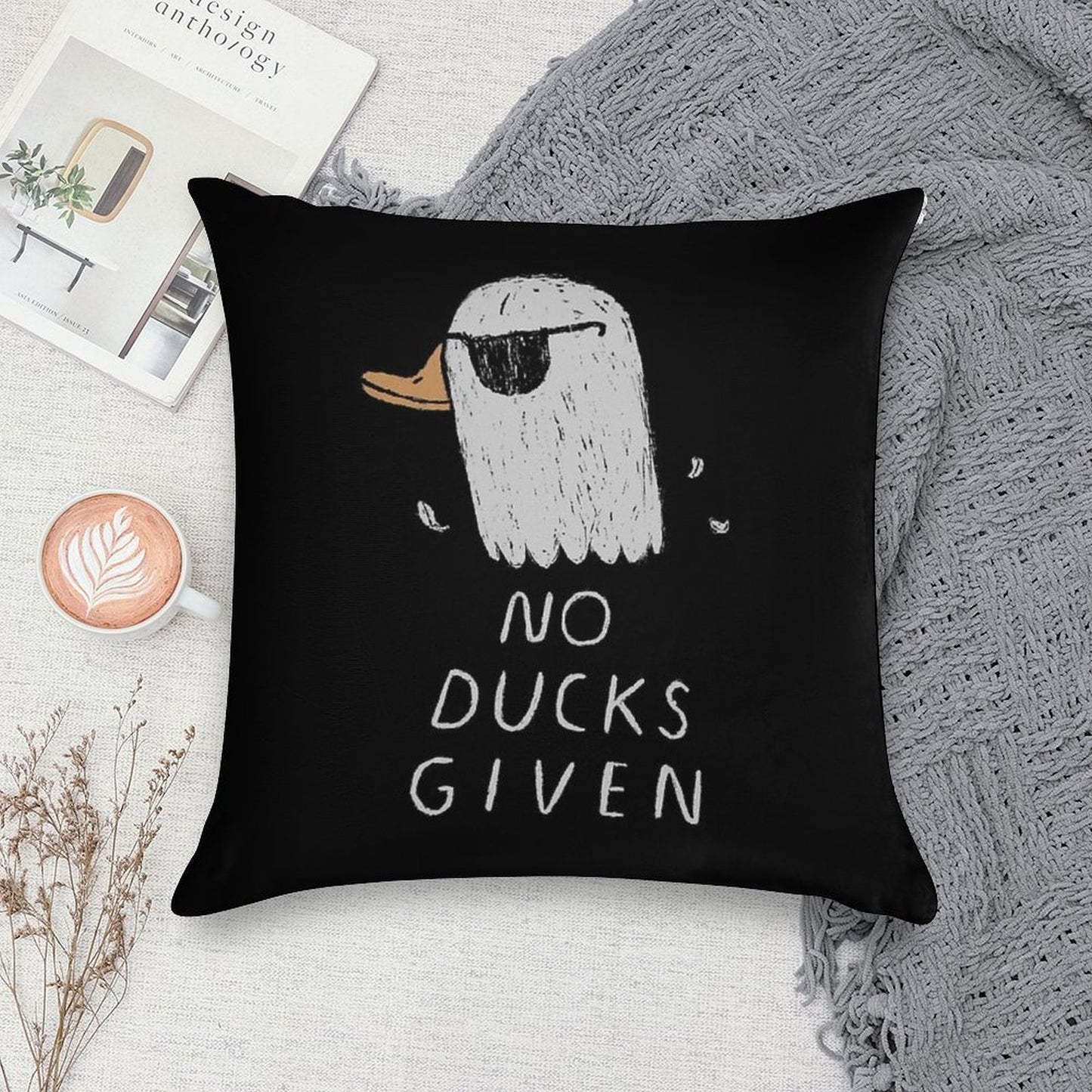 No Ducks Given Soft Bedroom Essential Throw Pillow