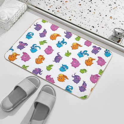 Sunny Bunnies Pattern NEW  Stain-Proof Bath Mat