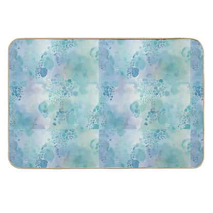 Ocean Abstract Aqua  Rapid-Drying Bath Mat