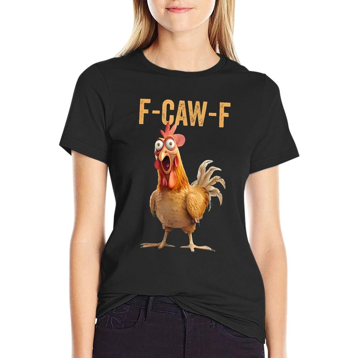 F-Caw-F Funny Chicken Humor Quote Rooster Meme  Lightweight T-Shirt