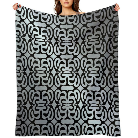 Abstract Travel-friendly Throw Blanket