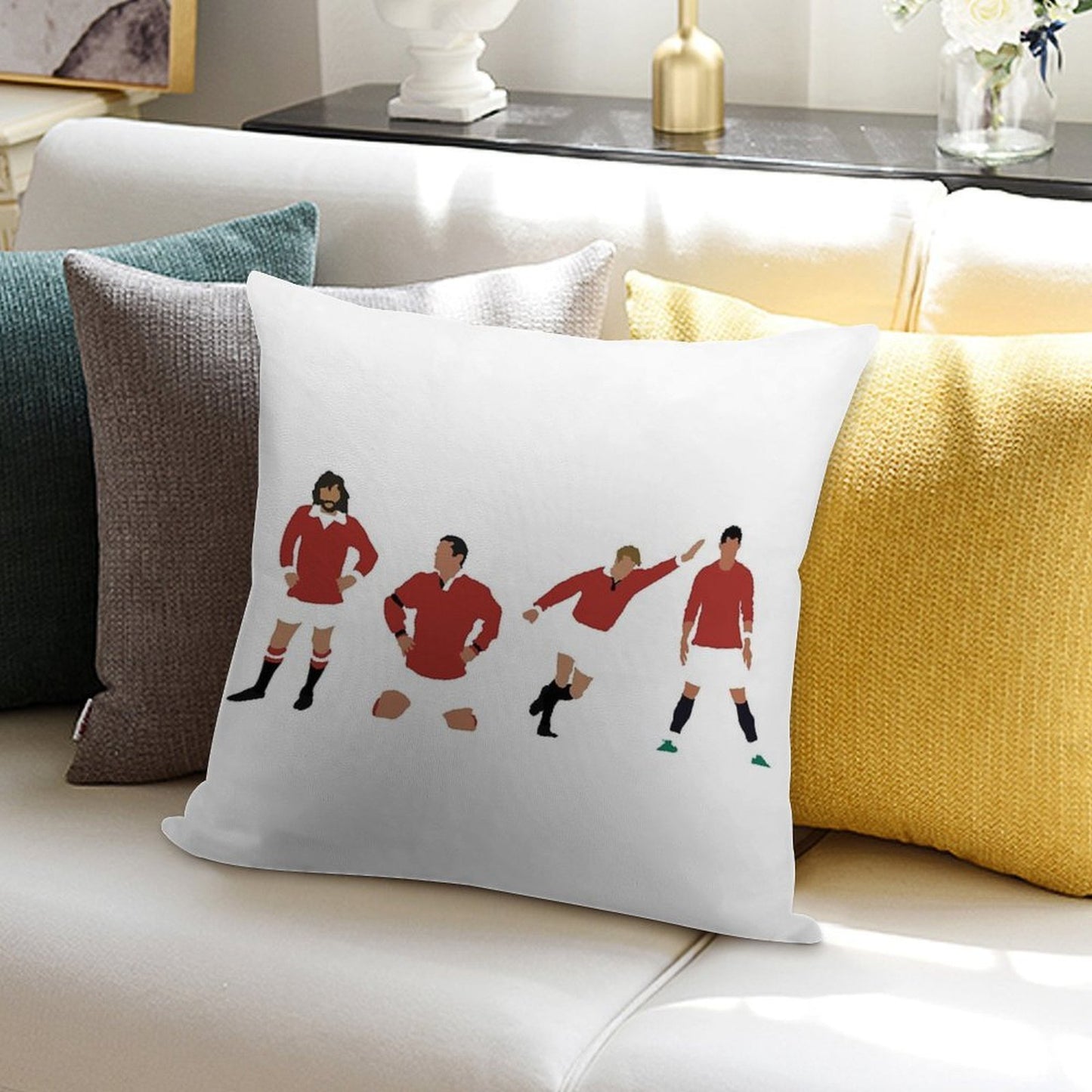 Manchester United Number 7 Design! Soft Style Accent Throw Pillow