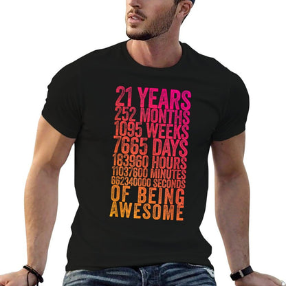 Funny 21st Birthday Old Meter Funny 21 Year Old Gifts  Durable T-Shirt
