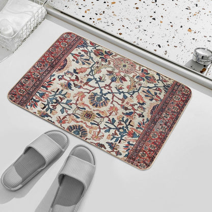 Mahal West Persian Rug Print  Slip-Resistant Bath Mat