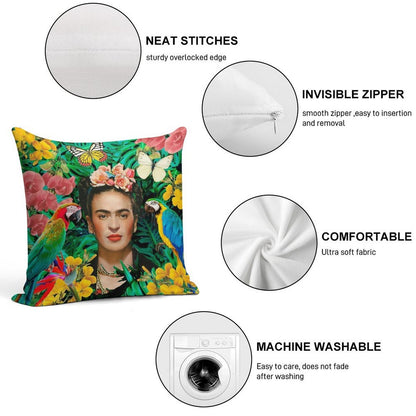 Frida Kahlo Into The Wild Soft Warmth Comfort Throw Pillow