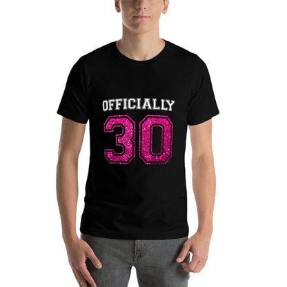 OFFICIALLY 30 Years 30th Birthday 1989 T-shirt Gift  High-quality Stitching T-Shirt