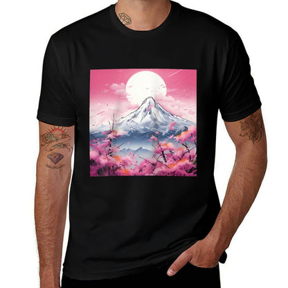 Sakura Reverie Japanese Petals Unfold in Twilight Peaks Raglan Baseball  Tagless Design T-Shirt