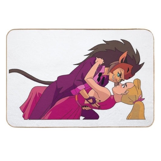 Princess Prom Adora And Catra  Dirt-Trapping Bath Mat