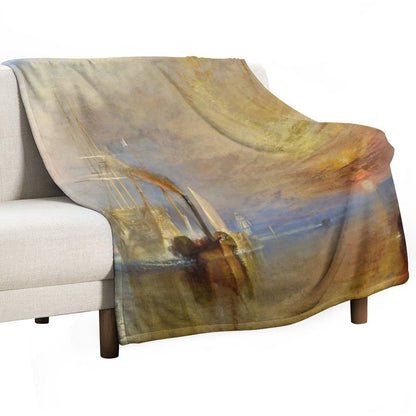 The Fighting Temeraire by J. M. W. Turner Compact Throw Blanket
