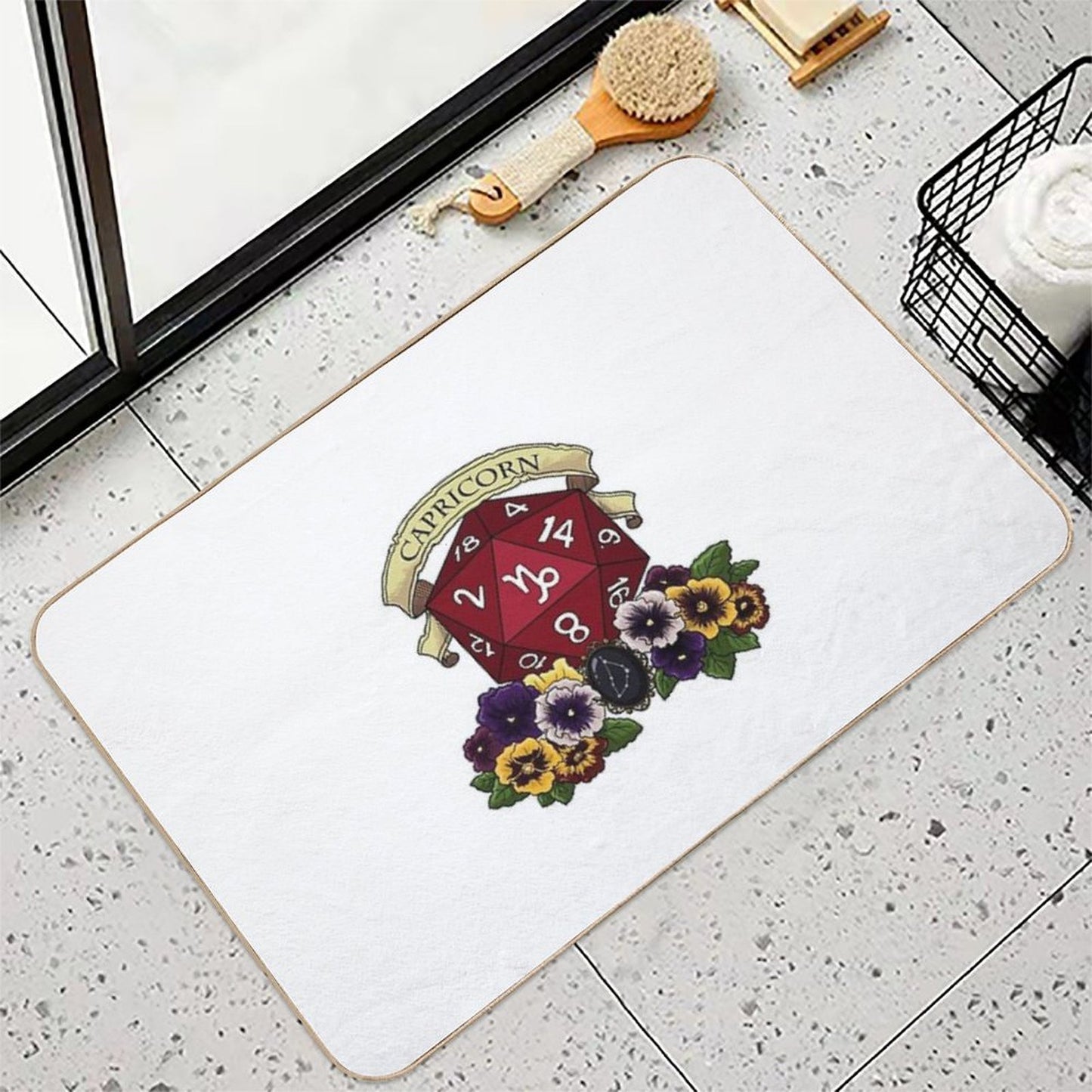 Dice Capricorn  Pet-Safe Bath Mat