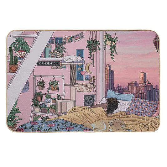 Sweet Dreams  Rapid-Drying Bath Mat