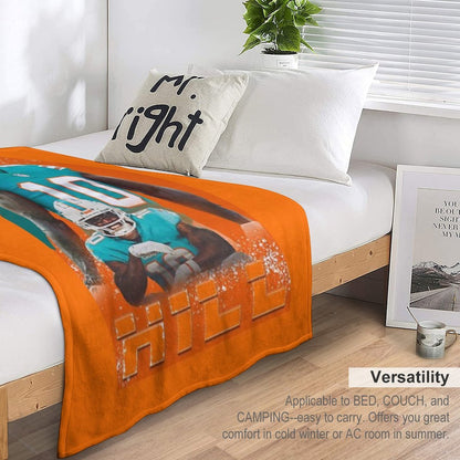 Tyreek Hill Dolphins Anti-pilling Throw Blanket