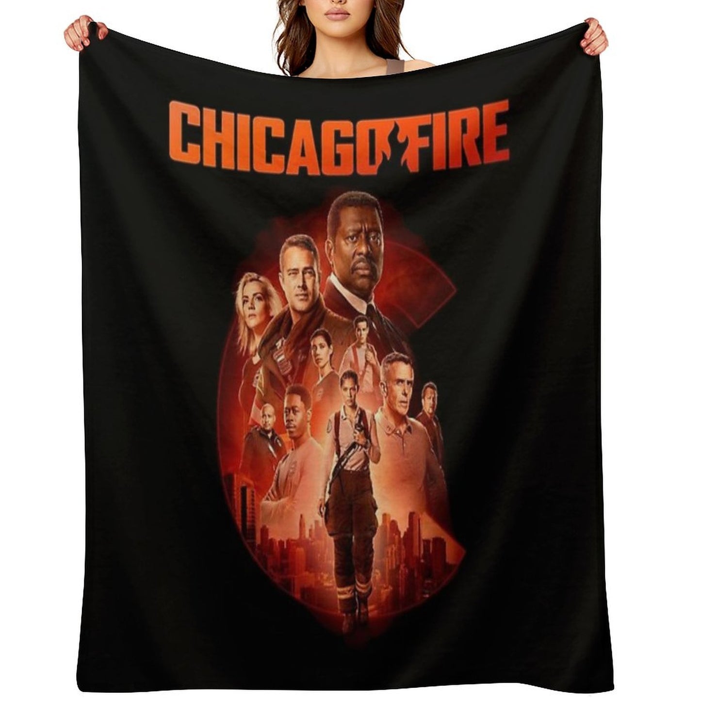 Chicago Fire Cast-members Wrinkle-free Throw Blanket