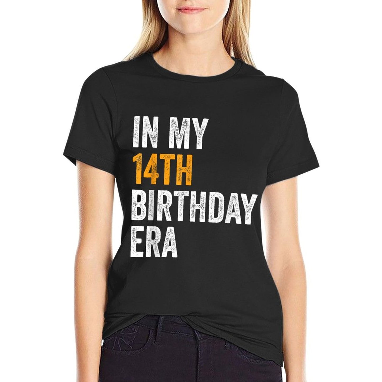 14th Bday 14 Year Old Girln Boy In My 14th Birthday Era  Stretchy T-Shirt