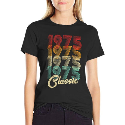 Vintage 1975 50 Year Old Gifts Limited Edition 50th Birthday  Wrinkle-resistant T-Shirt