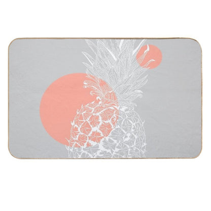 Pink Pinapple  Absorbent Bath Mat