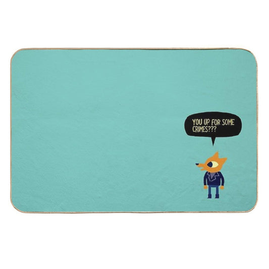 You Up for Some Crimes  Easy To Clean Bath Mat
