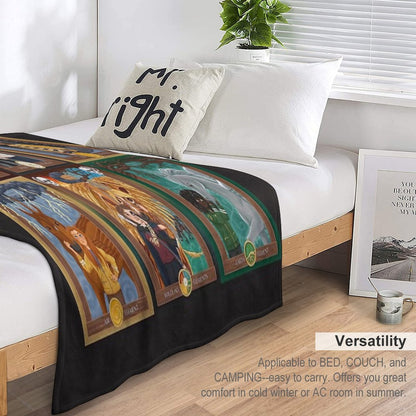 Skandar Character Portraits Multi-functional Throw Blanket
