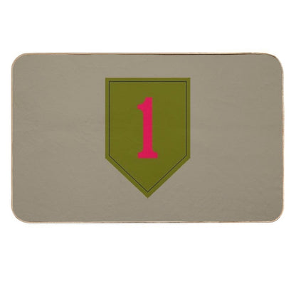 1st Infantry Division The Big Red One (United States Army)  Anti-Trip Bath Mat