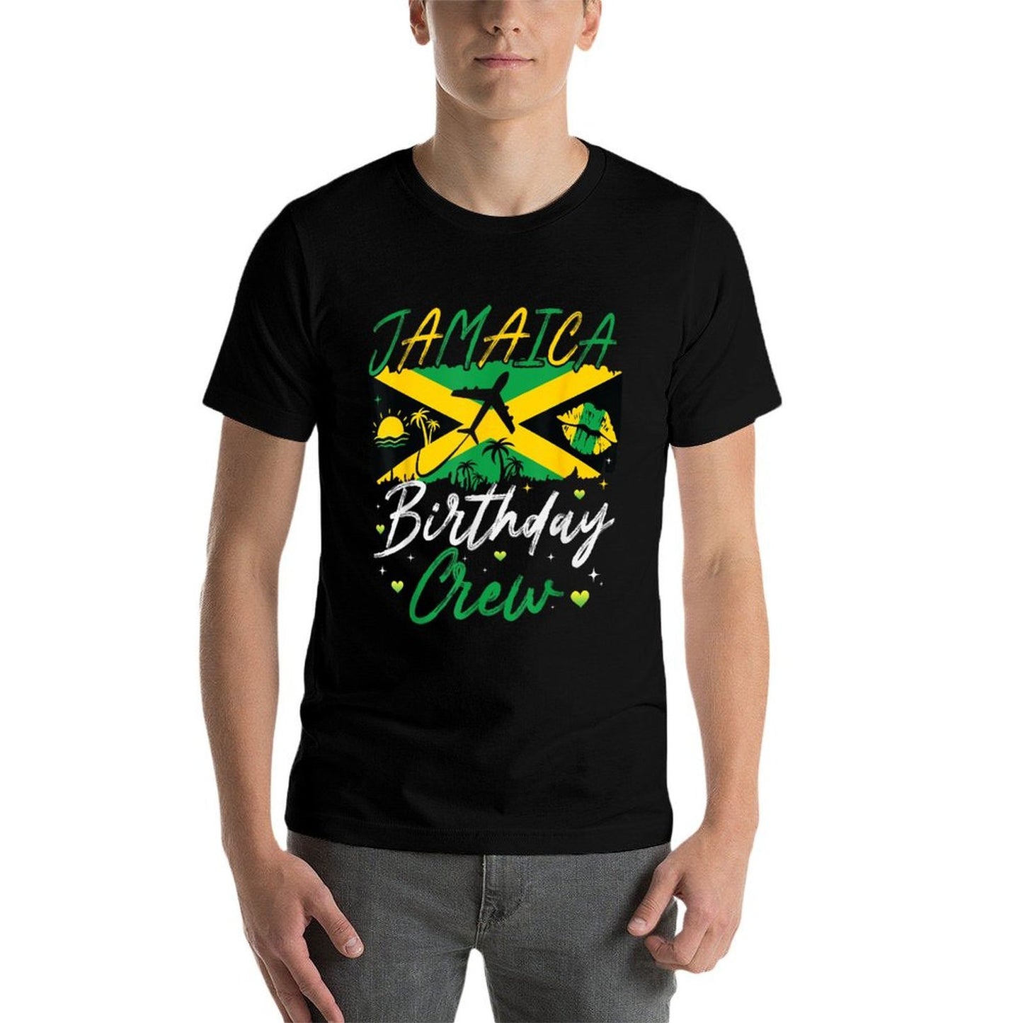 Jamaica Birthday Crew Squad Girls Family Trip 2025 Birthday  Tagless Design T-Shirt