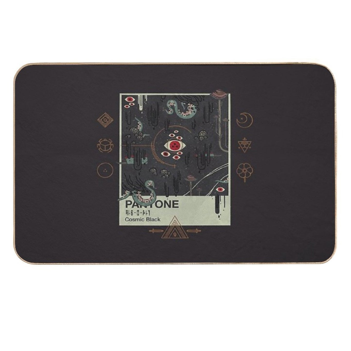 Cosmic Black  Fade-Resistant Bath Mat