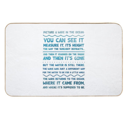 The Good Place - Picture A Wave  Easy Maintenance Bath Mat