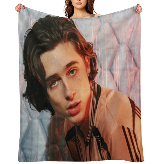 Timothee Chalamet Travel-friendly Throw Blanket