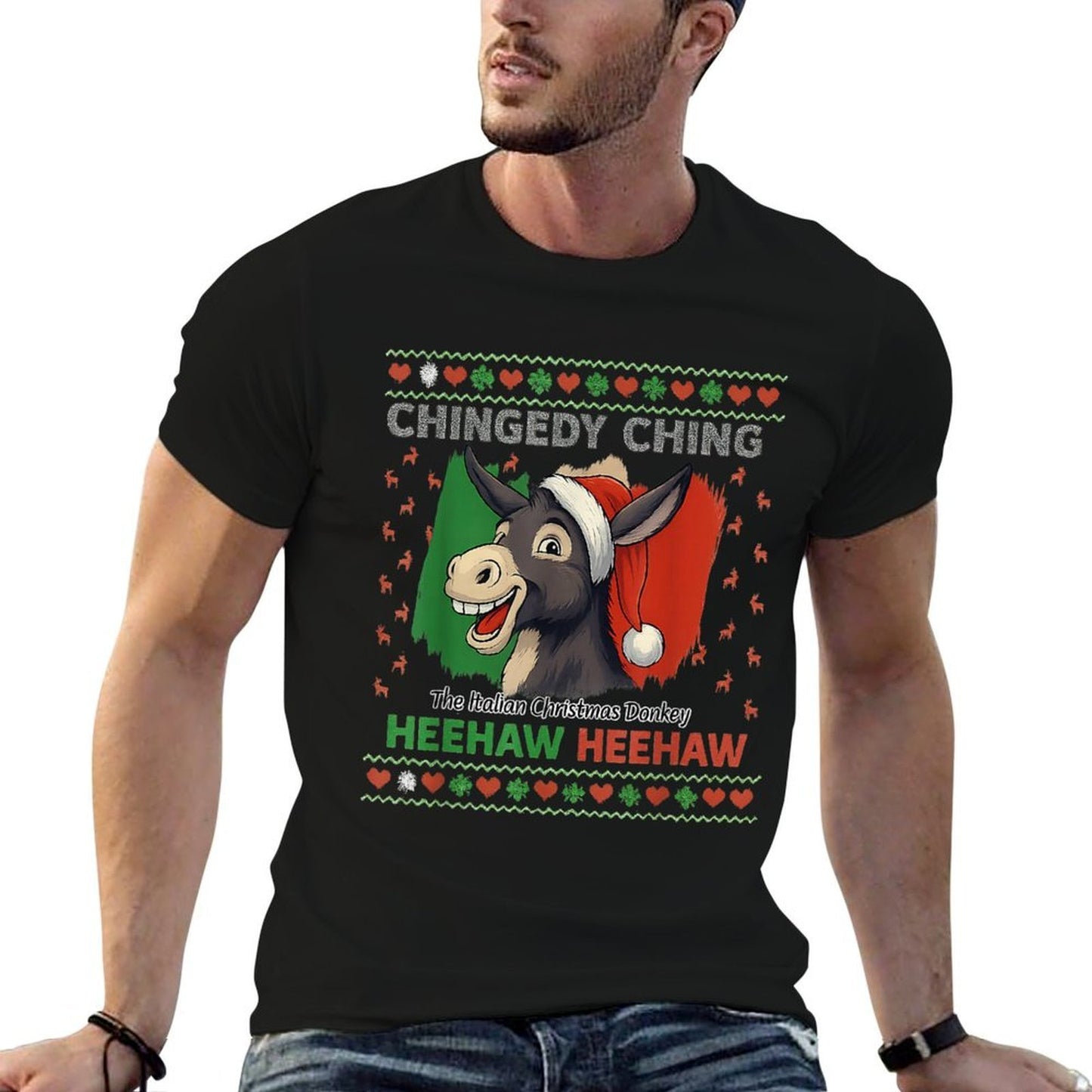 Chingedy Ching Dominick The Italian Christmas Donkey Xmas  Soft T-Shirt